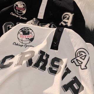 ÁO POLO UNISEX, ÁO THUN CÓ CỔ FORM RỘNG TAY LỠ CHẤT COTTON CRHSUP