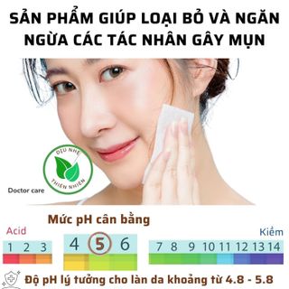 Nước Tẩy Trang Làm Sạch Da, Kháng Khuẩn kiềm dầu cho làn da sáng mịn rạng rỡ Doctor Care
