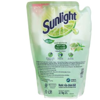 Sunlight Rửa Chén Túi Trà Xanh 2.1kg