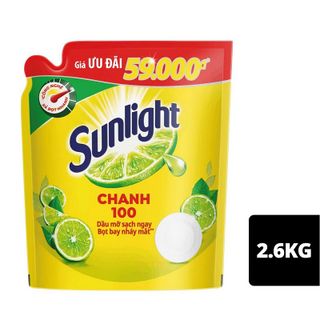 Sunlight Rửa Chén Túi Chanh 2.6kg giá sỉ