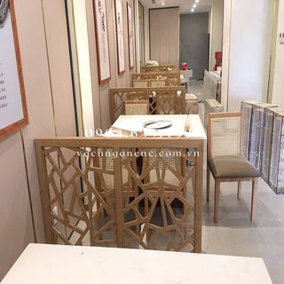 Vách ngăn bình phong gỗ cnc, nhựa giá rẻ quận 12