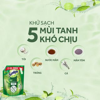 Sunlight Rửa Chén Túi Trà Xanh 3.4Kg