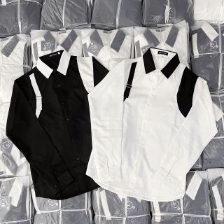 ÁO SƠ MI TAY DÀI COTTON LẠNH PHỐI 2 MÀU -