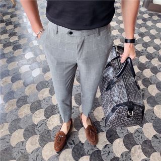 QUẦN ÂU NAM ỐNG ĐỨNG KẺ SỌC CARO ĐẸP CAO CẤP THIẾT KẾ HÀN QUỐC,TÔN DÁNG, LỊCH SỰ, TRẺ TRUNG -