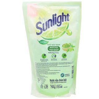Sunlight Rửa Chén Túi Trà Xanh 750g