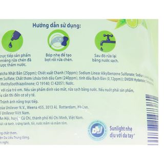 Sunlight Rửa Chén Túi Trà Xanh 750g