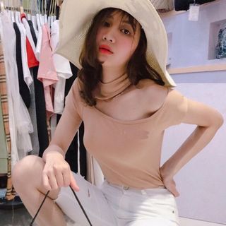 ÁO PHÔNG NỮ CÁCH ĐIỆU HỞ VAI THỜI TRANG