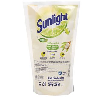 Sunlight Rửa Chén Túi Thiên Nhiên 750g