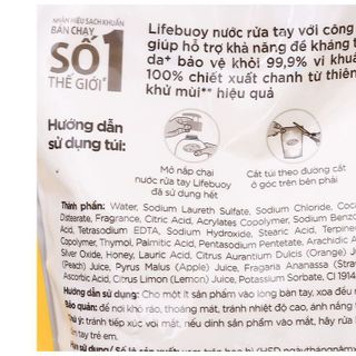 Lifebuoy NRT Chanh 400g (Túi Vàng)