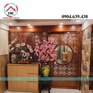 100 Mẫu vách ngăn cnc phòng khách đẹp TPHCM