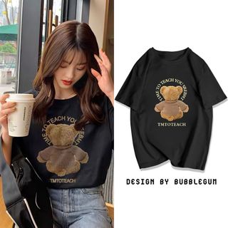 Áo Thun Tay Lỡ BEARBACK 100% Cotton 4 Chiều, Dáng Unisex Form Rộng 𝘽𝙮.𝘽𝙪𝙗𝙗𝙡𝙚𝙜𝙪𝙢