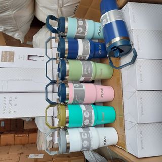 Ly inox giữ nhiệt 900ml quai sách xịn