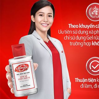 Lifebuoy Gel RT Khô 100ml (Chai Nắp)