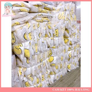 Áo Khoác Nữ In Hoạ Tiết Mặt Cười Cao Cấp Chất Liệu Nỉ 4 Túi Freesize Dưới 65kg Bubble Gum