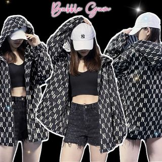Áo Khoác Nam Nữ M.L.B Chất Liệu Dù Cao Cấp 2 Lớp Thoáng Mát Hàng VNXK BUBBLE GUM
