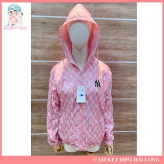 Áo Khoác Nam Nữ M.L.B Chất Liệu Dù Cao Cấp 2 Lớp Thoáng Mát Hàng VNXK BUBBLE GUM