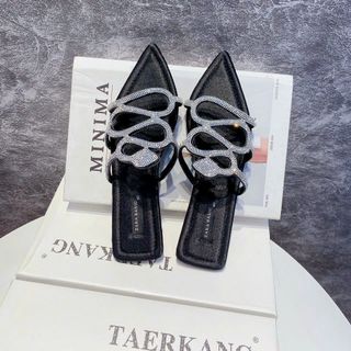 Túi xách quảng châu Dép Rắn Đá Lụa - 28B4007 (Chuyên sỉ túi xách sll, balo, ví, thắt lưng, túi Laptop)