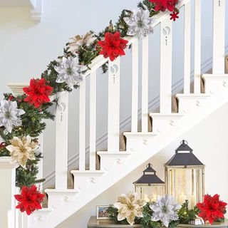 Hoa Trạng Nguyên 14cm Trang Trí Noel, Oản tài lộc, Vòng nguyệt quế