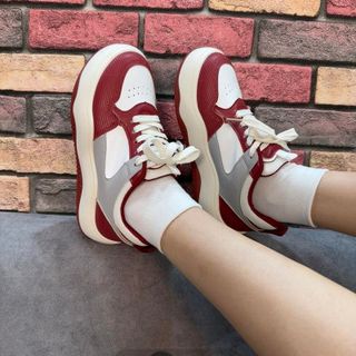 GIÀY THỂ THAO NỮ SNEAKER PHỐI DA SỌC CHOSON CÁ TÍNH WH435 - WINNIE HOUSE