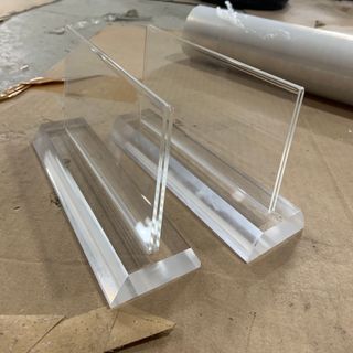 Biển chức danh mica , Biển tên quân đội để bàn kích thước 8x15cm