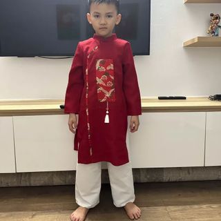 áo dài bé trai cách tân mặc tết HCM - COODAN