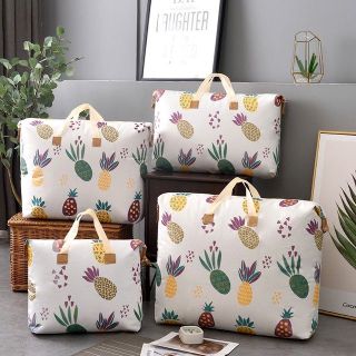 Túi Đựng Quần Áo Chăn Màn, Vải Mùng Mền Canvas Không Thấm Nước, Giỏ Đựng Đồ Đa Năng