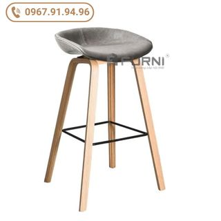 Ghế Quầy Bar Gỗ Nệm Ngồi Bọc Da PVC Cao Cấp CB HAY 65-P