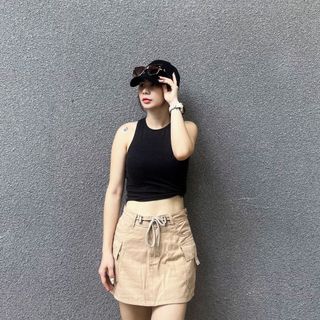 Áo Croptop Ba Lỗ AGE2X Chất Lượng Cao, Không Độc Hại, Ra Màu, Mất Phom Khi Giặt.