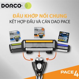 Vỉ 04 Đầu Cạo 4 Lưỡi DORCO PACE 4