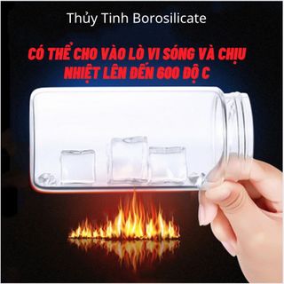 Máy Xay Sinh Tố Cầm Tay Mini Thủy Tinh 6 Lưỡi Inox SUS304 Xay Được Đá Nhỏ [KÈM 6 PHỤ KIỆN TẶNG KÈM]