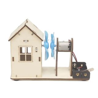 Đồ chơi lắp ghép bằng gỗ mô hình Trạm quạt gió DIY-132