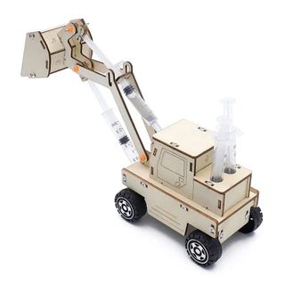 Đồ chơi lắp ghép bằng gỗ mô hình máy xúc thủy lực DIY-181