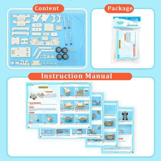 Đồ chơi lắp ghép bằng gỗ mô hình máy xúc thủy lực DIY-181