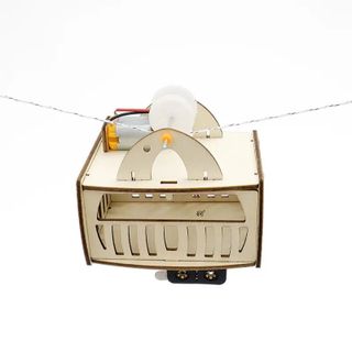 Đồ chơi lắp ghép bằng gỗ mô hình cáp treo tự động DIY-197