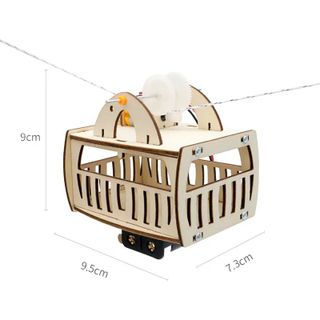 Đồ chơi lắp ghép bằng gỗ mô hình cáp treo tự động DIY-197