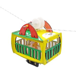 Đồ chơi lắp ghép bằng gỗ mô hình cáp treo tự động DIY-197