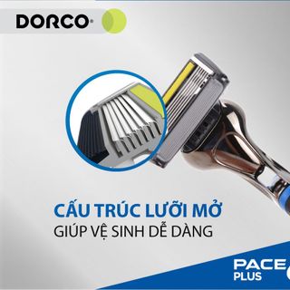 Dao Cạo Râu 6 Lưỡi Dorco Pace 6 Plus SXA 5001-PT (6 Lưỡi + Đầu Cắt Tóc Mai)