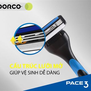 04 đầu dao cạo râu 3 lưỡi DORCO PACE 3