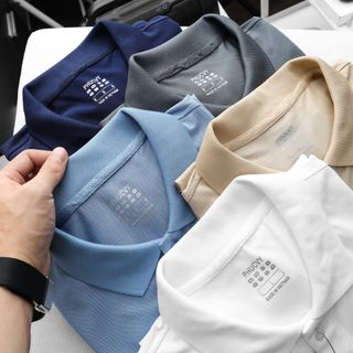 Áo thun nam có cổ polo vải co giãn, mềm mịn, thấm hút mồ hôi tốt SỈ CHỈ TỪ 1 RI