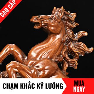 Tượng Ngựa Trang Trí Phong Thủy Cao 22cm