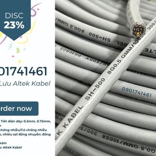 Cáp điều khiển 8x0.5mm, 8x0.75mm, 8x1.0mm, 8x1.5mm