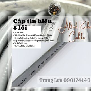 Cáp điều khiển 8x0.5mm, 8x0.75mm, 8x1.0mm, 8x1.5mm