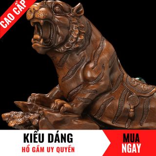Tượng Hổ Con Giáp Quyền Lực Trang Trí Phong Thủy Cao 32cm
