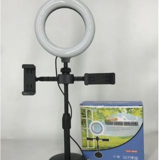 ĐÈN LIVESTREAM 16CM 2 KHUNG KẸP ĐIỆN THOẠI