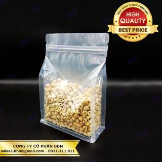 Túi zip đáy đứng 8 cạnh trong suốt 500g và 1kg