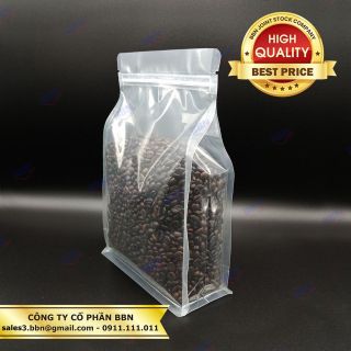 Túi zip đáy đứng 8 cạnh trong suốt 500g và 1kg