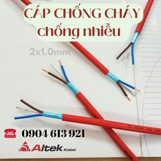 Dây tín hiệu báo cháy chống cháy chống nhiễu 2x1.0mm