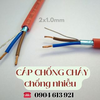 Dây tín hiệu báo cháy chống cháy chống nhiễu 2x1.0mm