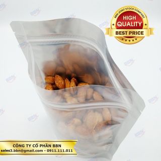 Túi mpet mặt trong mặt bạc 15x22 250g