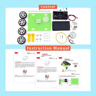 Đồ chơi lắp ghép thông minh mô hình Xe năng lượng mặt trời DIY-115